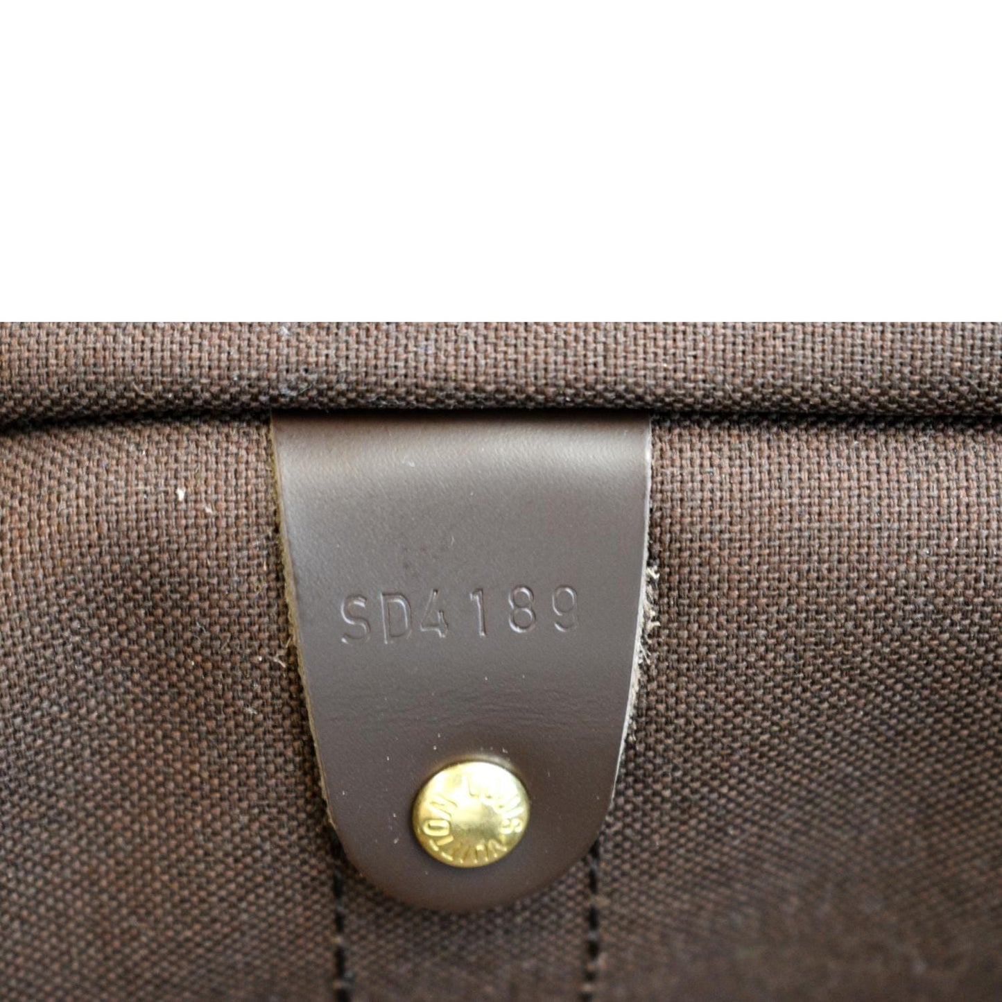 LOUIS VUITTON Keepall Bandouliere 55 Damier Ebene Travel Bag Brown