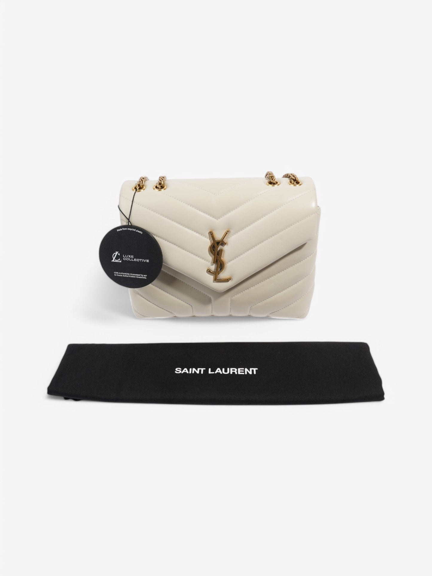 Saint Laurent LouLou White Leather Small