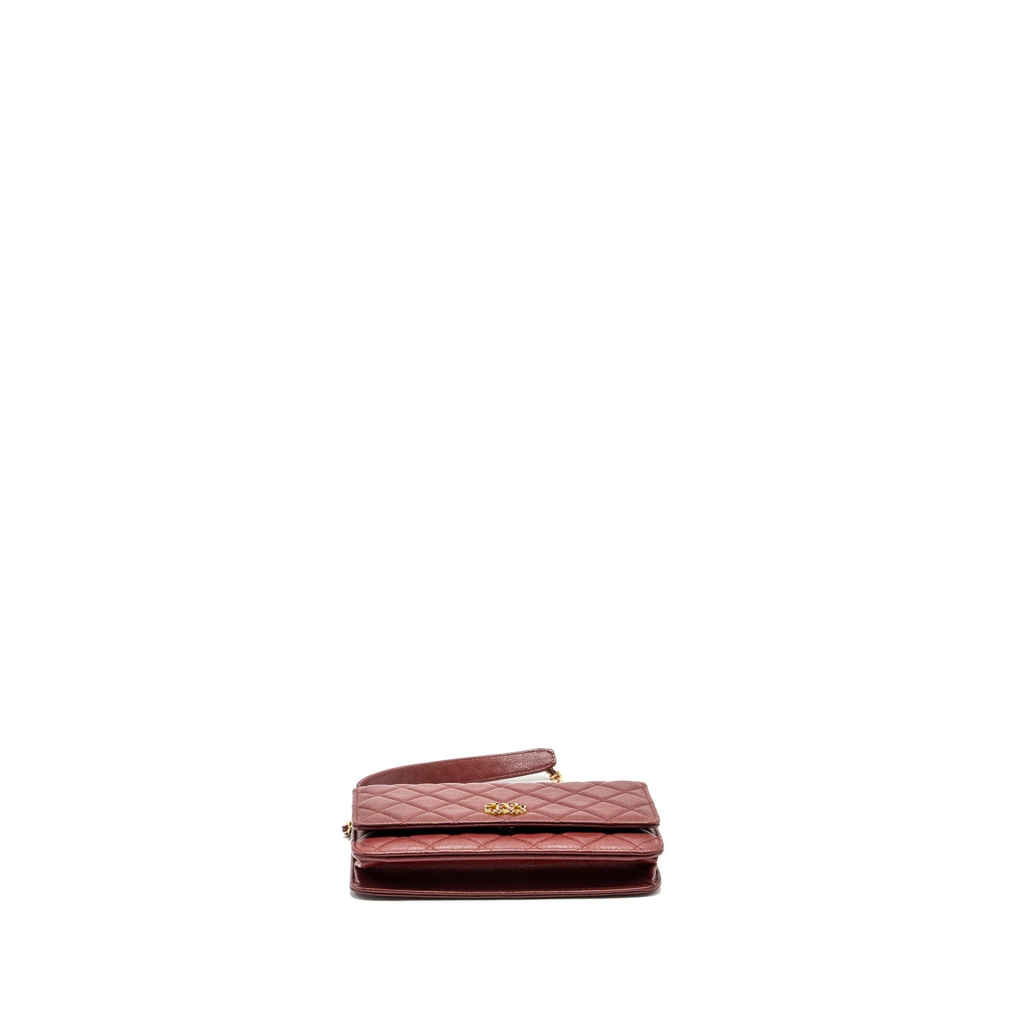 Chanel Wallet on Chain Lambskin Burgundy GHW