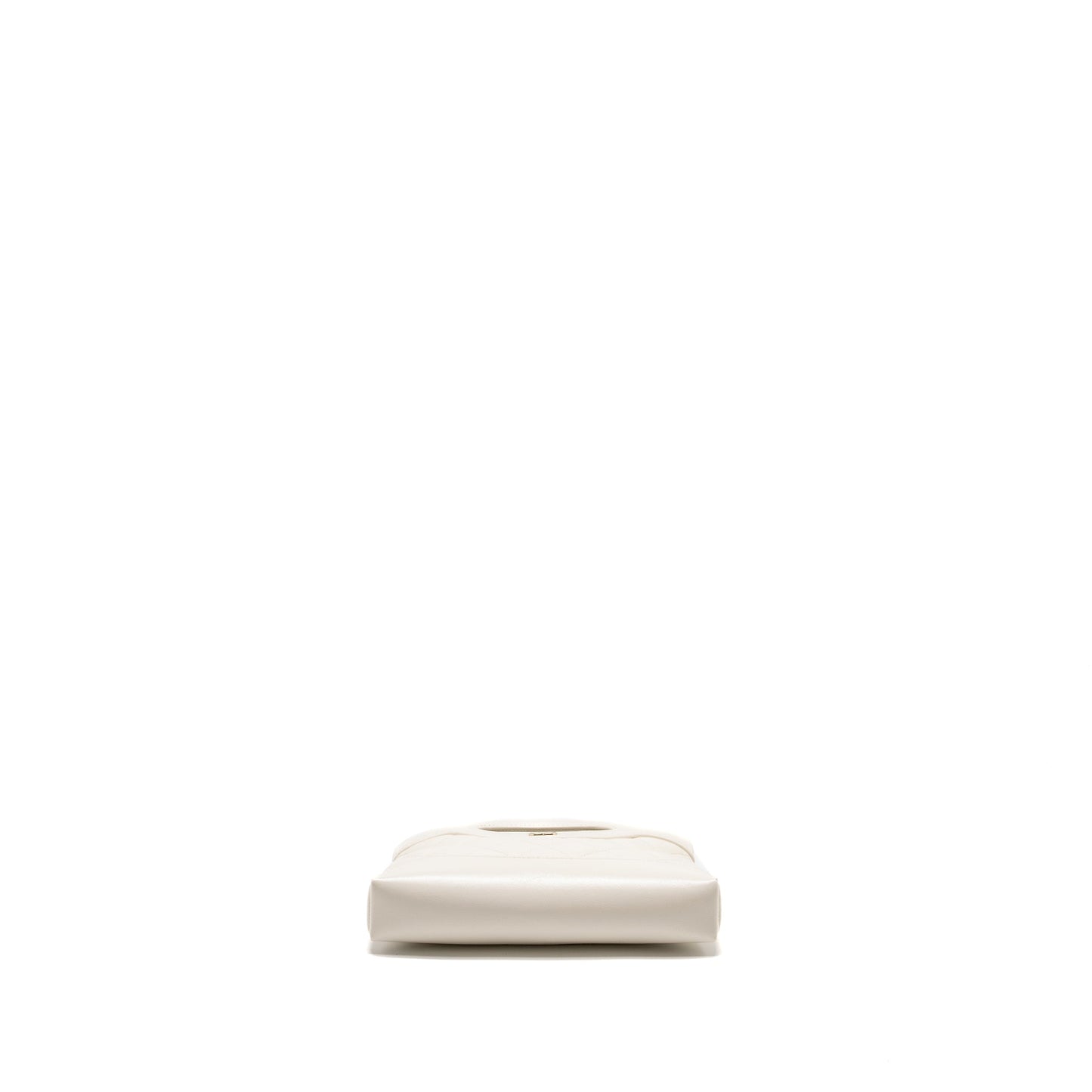 Chanel Mini 31 Clutch with Chain Shiny Calfskin White LGHW (Microchip)