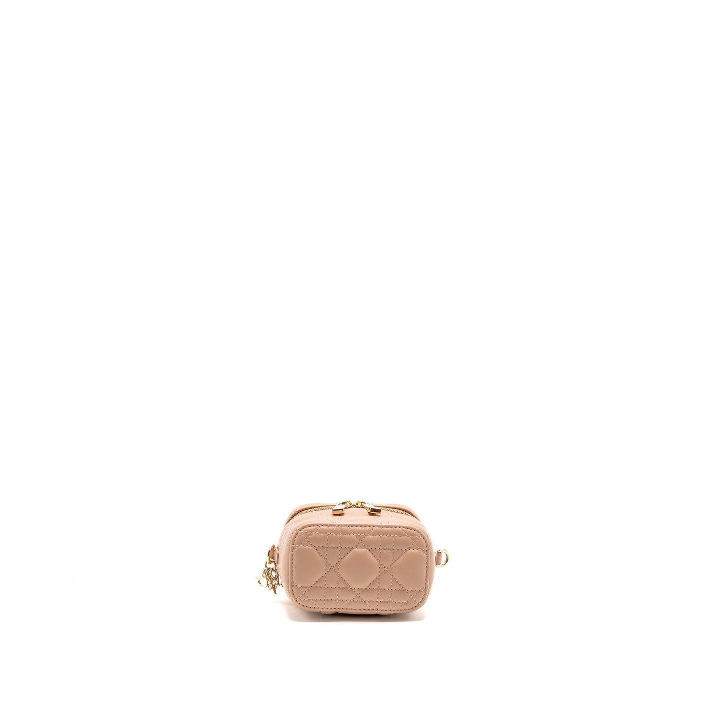 Dior Micro Lady Dior Vanity Case Cannage Lambskin Rose Des Vents Pink