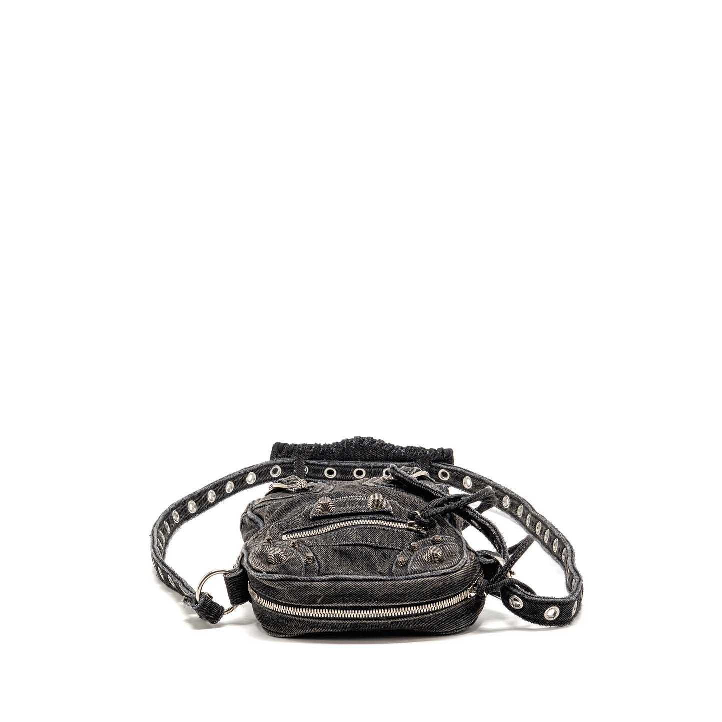 Balenciaga Le Cagole Crossbody Purse Denim Black