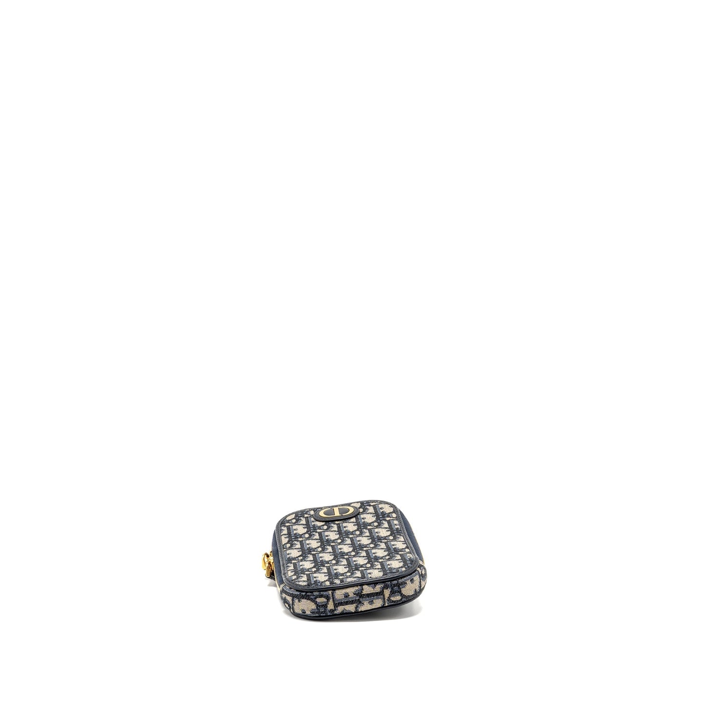 Dior 30 Montaigne Phone Pouch Oblique Jacquard Canvas Navy