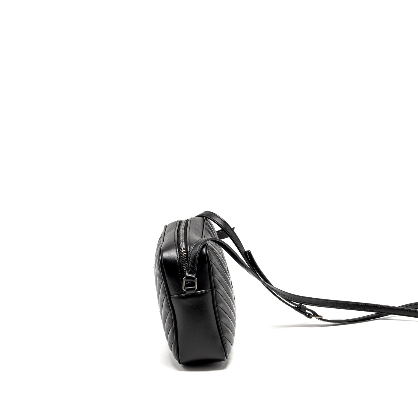 Saint Laurent Lou Camera Purse calfskin black ruthenium