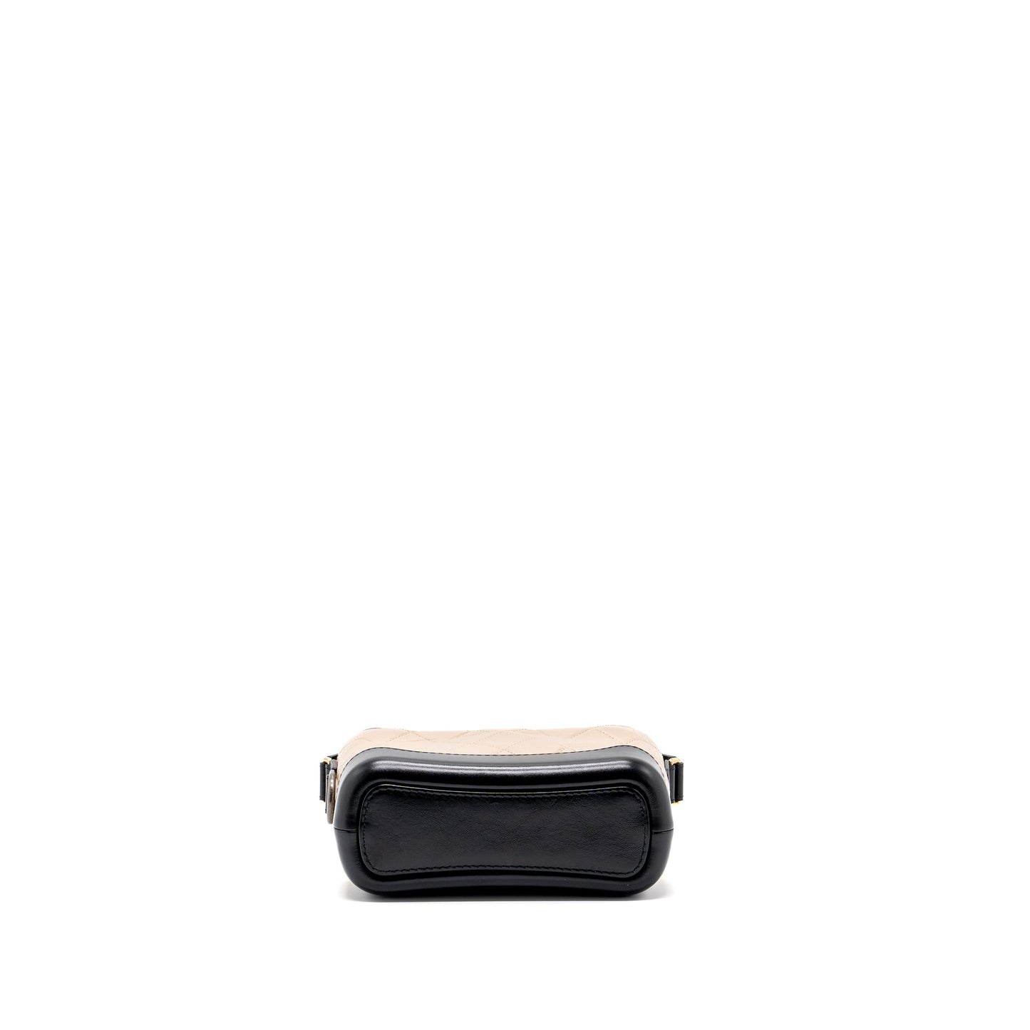 Chanel small Gabrielle hobo bag calfskin beige / black multicolor hardware