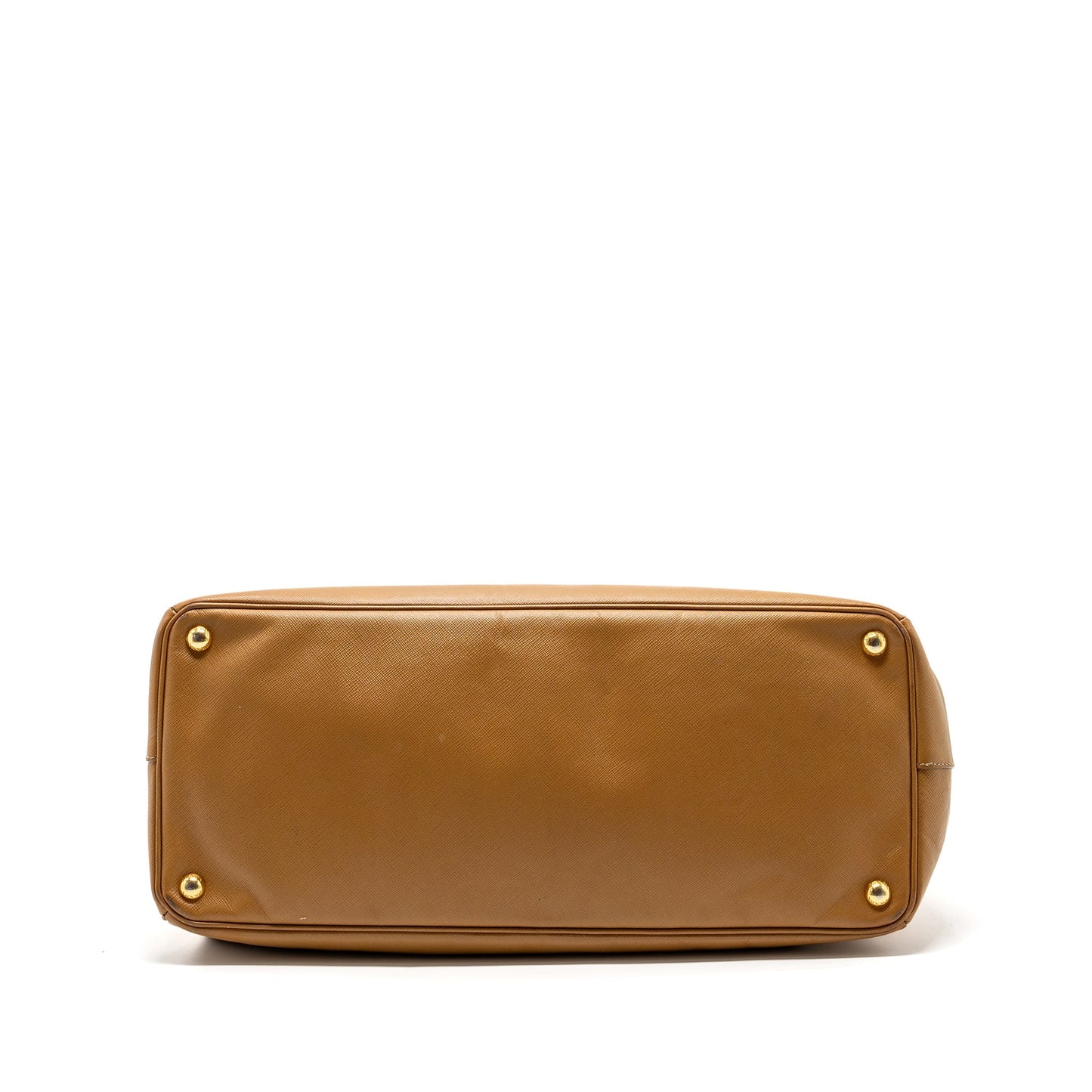Prada X large double zip tote Purse saffiano calfskin caramel