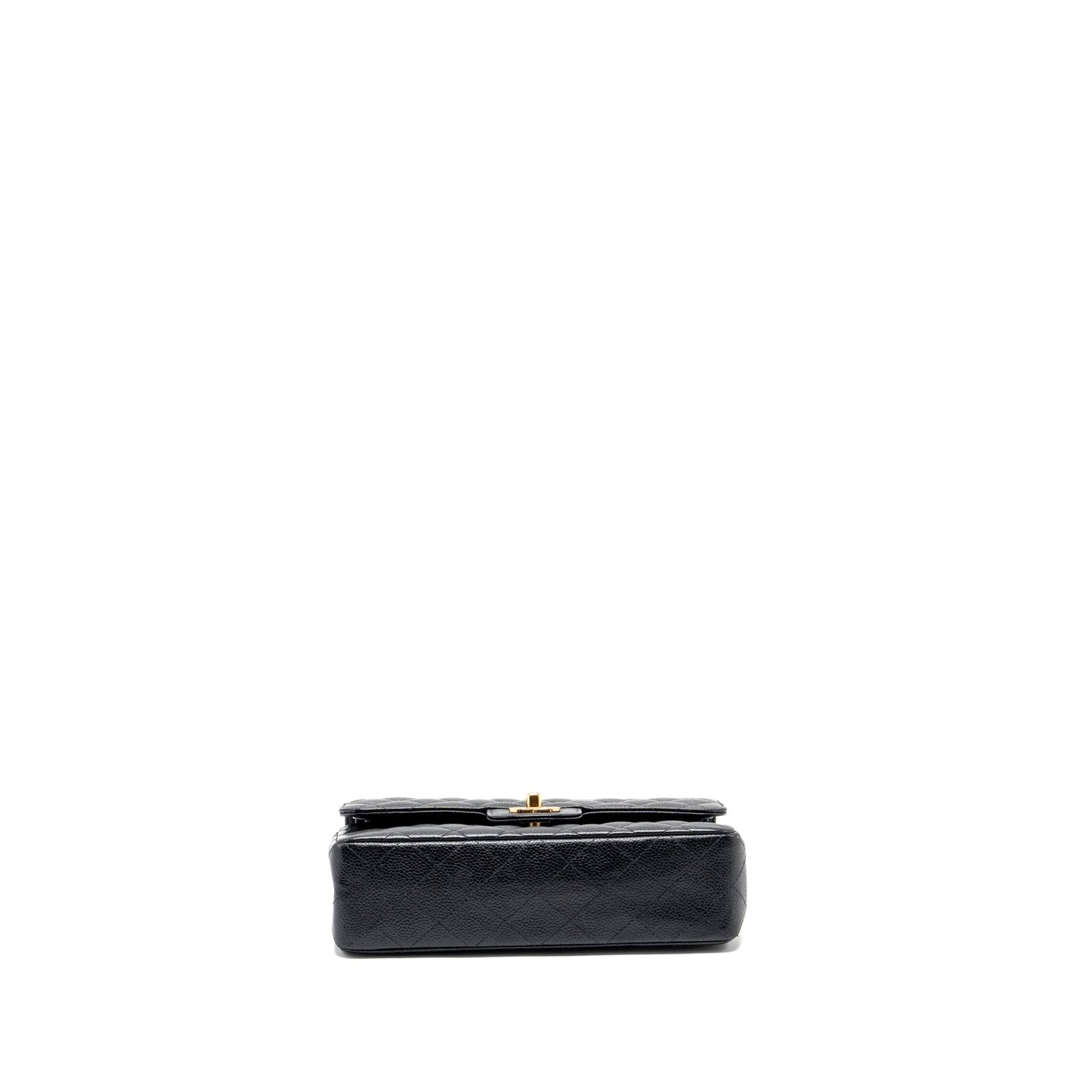 Chanel small Classic double flap bag caviar black GHW
