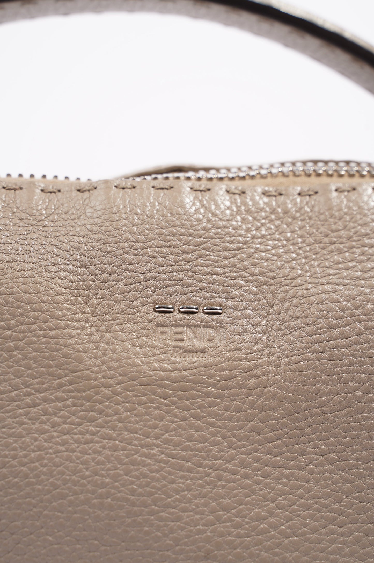 Fendi Womens Celeria Ray Handbag Beige