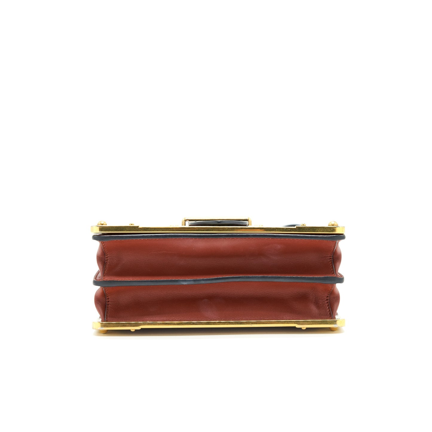 Prada Leather Cashier Purse burgundy/ Black
