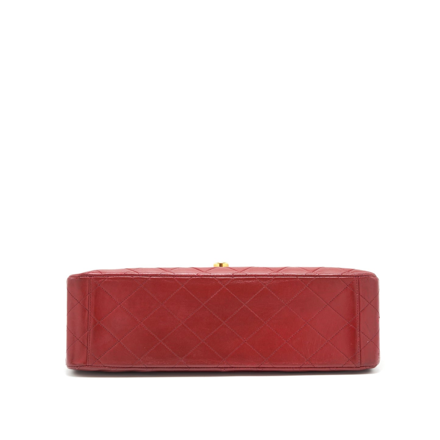 Chanel Maxi Flap Bag Lambskin Red GHW