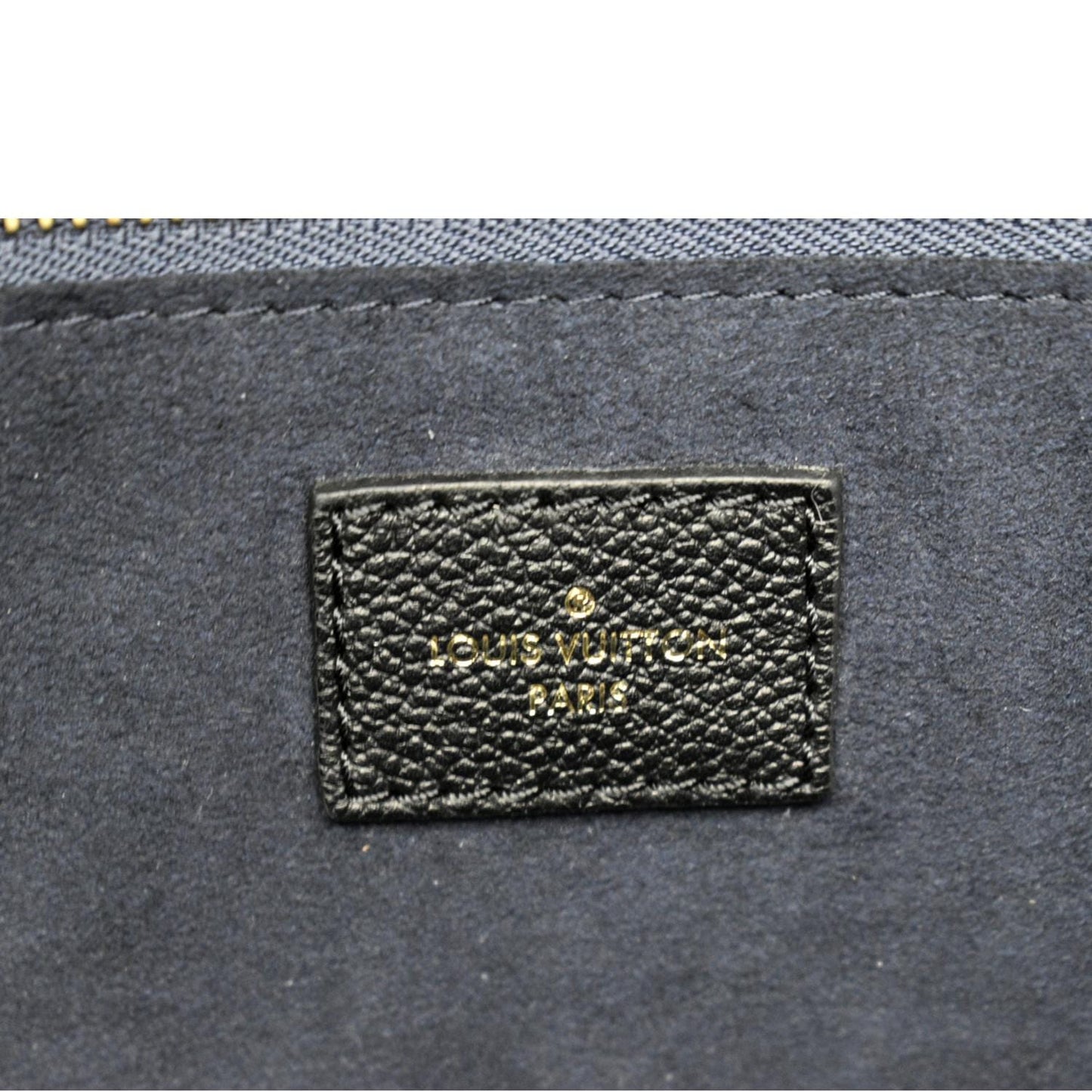 LOUIS VUITTON Neverfull MM Monogram Empreinte Tote Bag Black