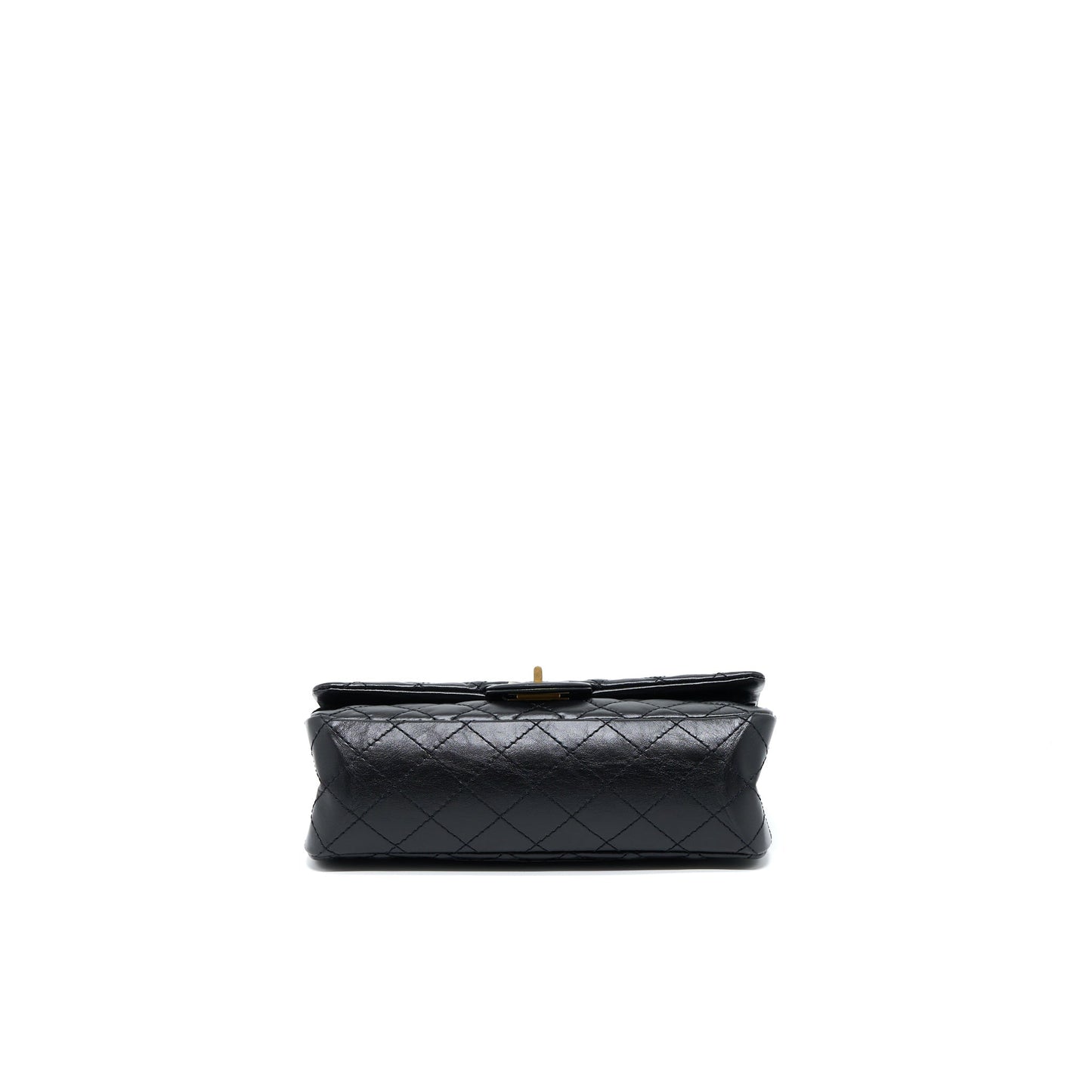 Chanel Small 2.55 Reissue Flap Bag Aged Calfskin Black Brushed GHW