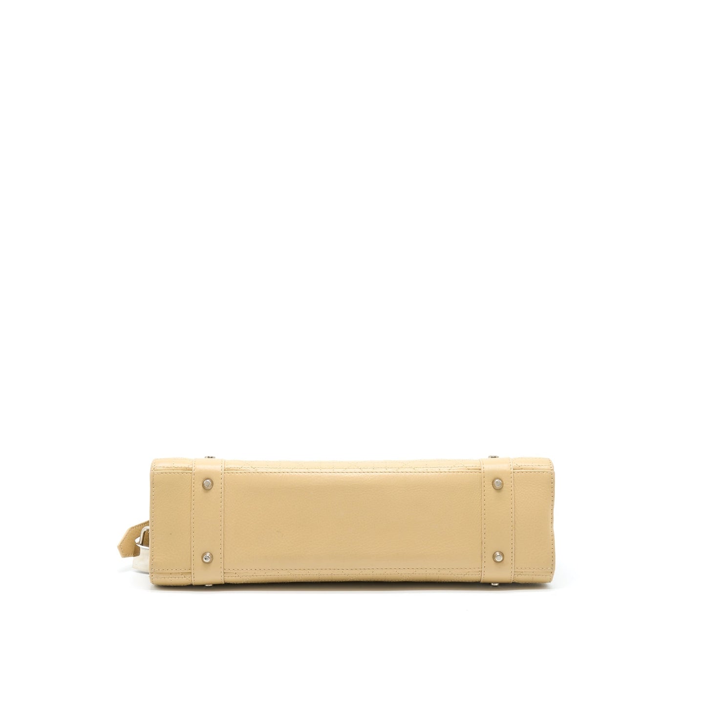 Dior Lady Dior Long Cuir Calfskin Beige