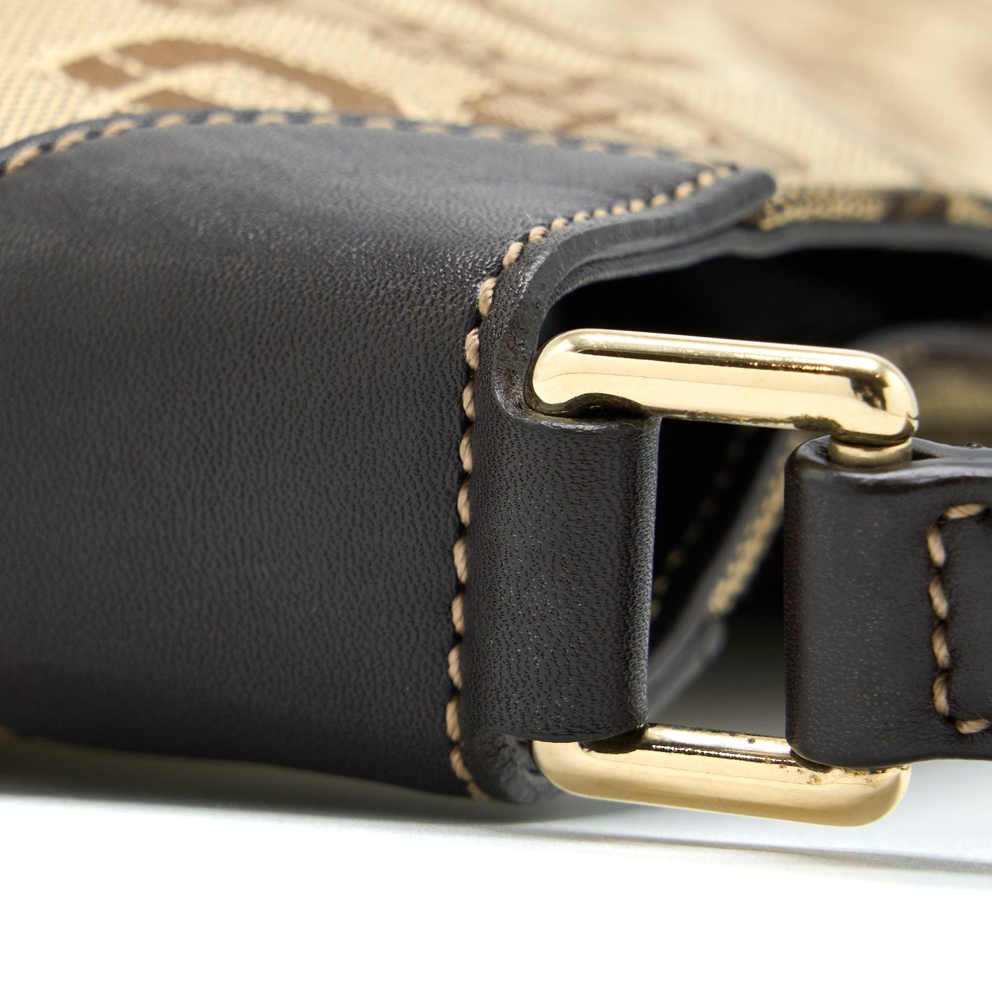 Gucci Hobo Bag Canvas/Leather Multicolour