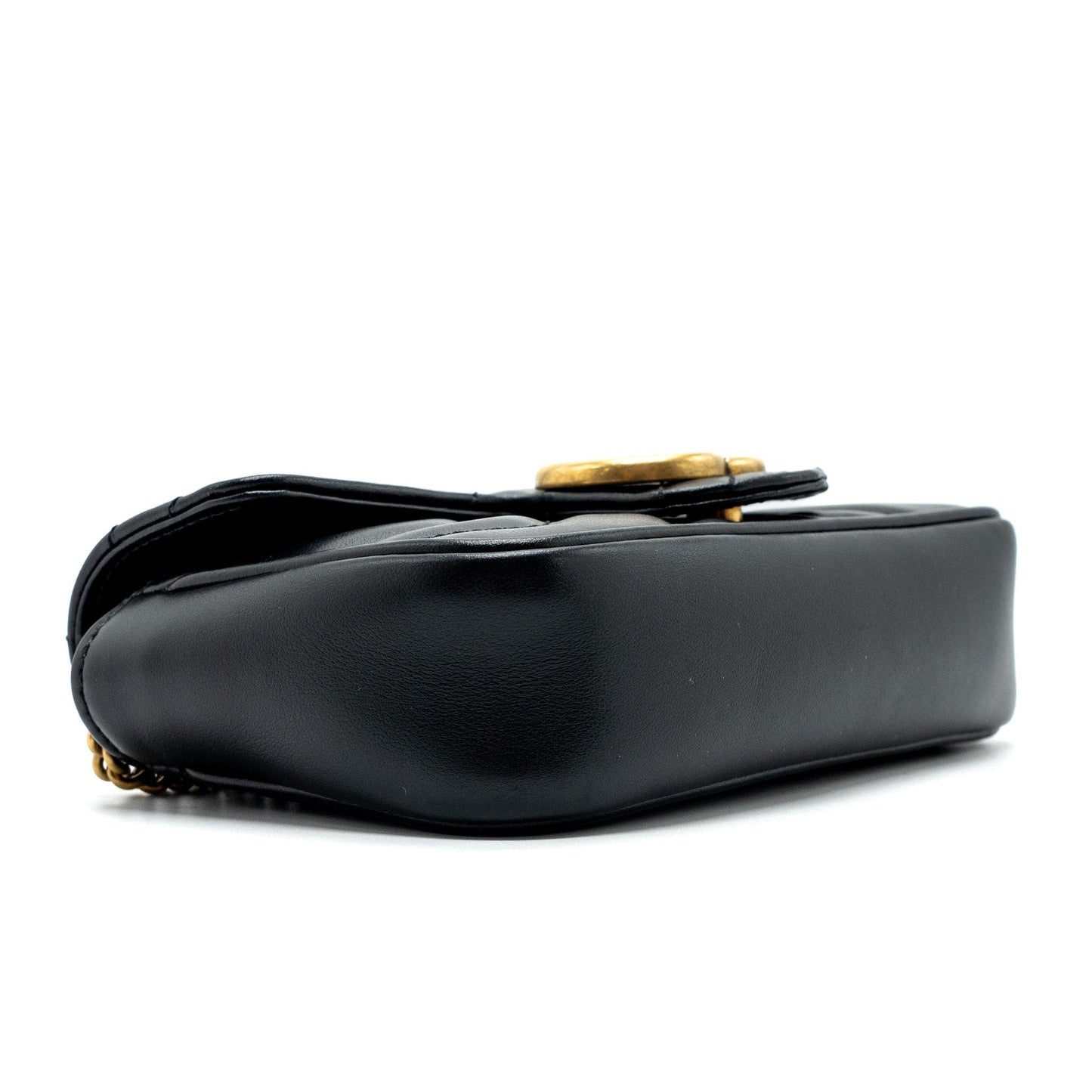 Gucci GG marmont super mini bag calfskin black