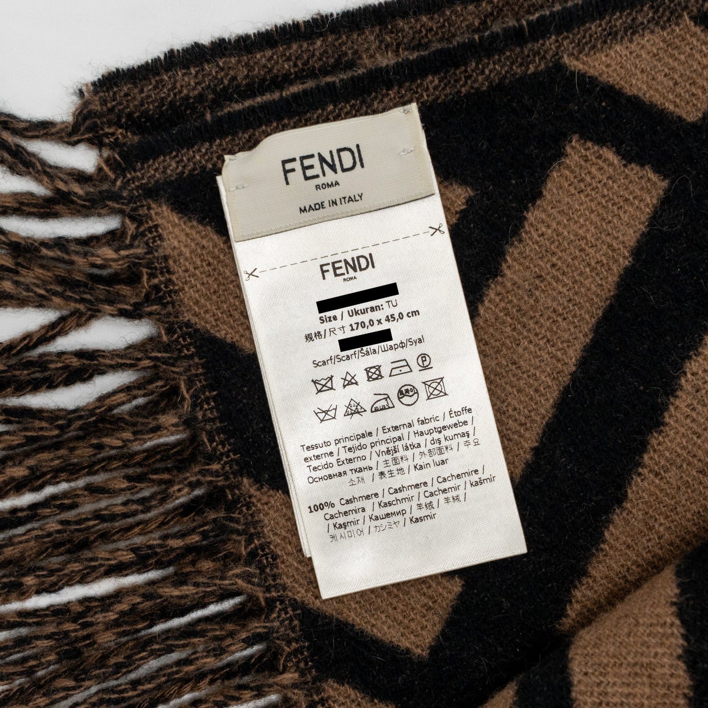 Fendi Scarf Cashmere Brown