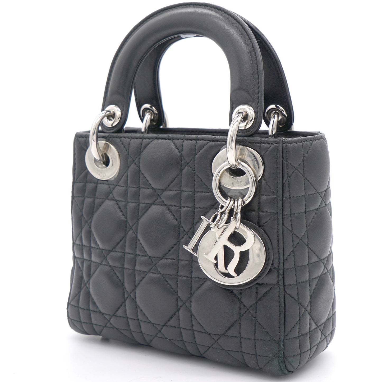 Dior Lambskin Cannage Mini Lady Dior Black