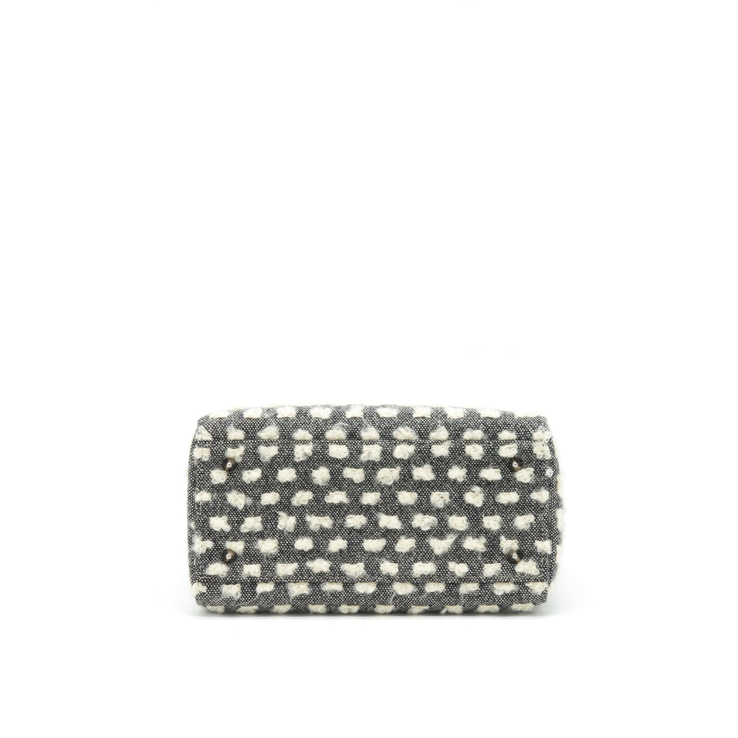 Dior Medium Lady Dior Cotton Design Grey/ White