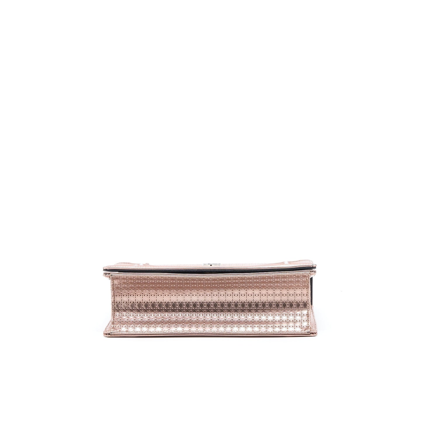 Dior Medium Diorama Cannage Calfskin Metallic Pink
