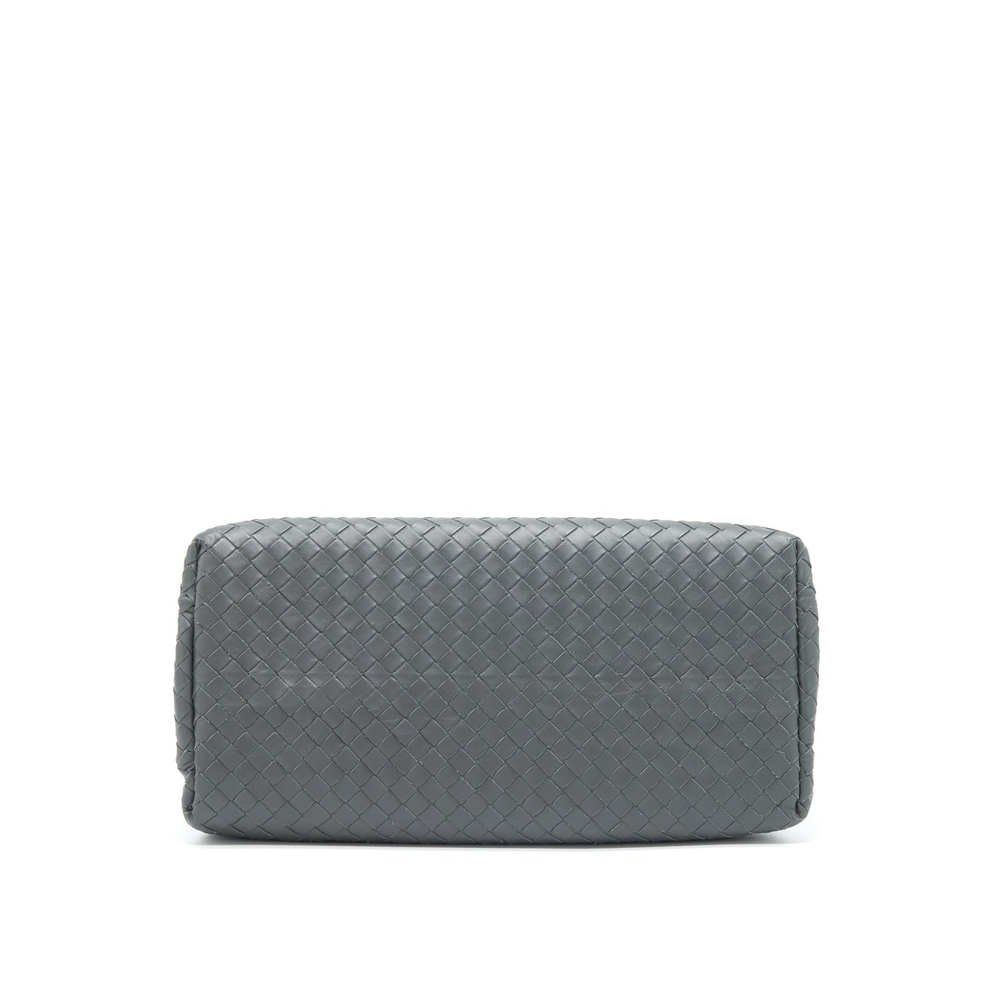 Bottega Veneta Roma Tote Purse Dark Grey Ruthenium Sliver Hardware