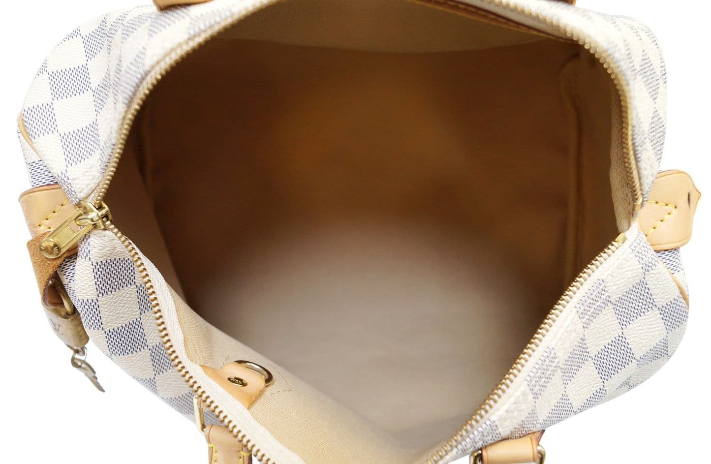 LOUIS VUITTON Damier Azur Speedy 30 Satchel Bag