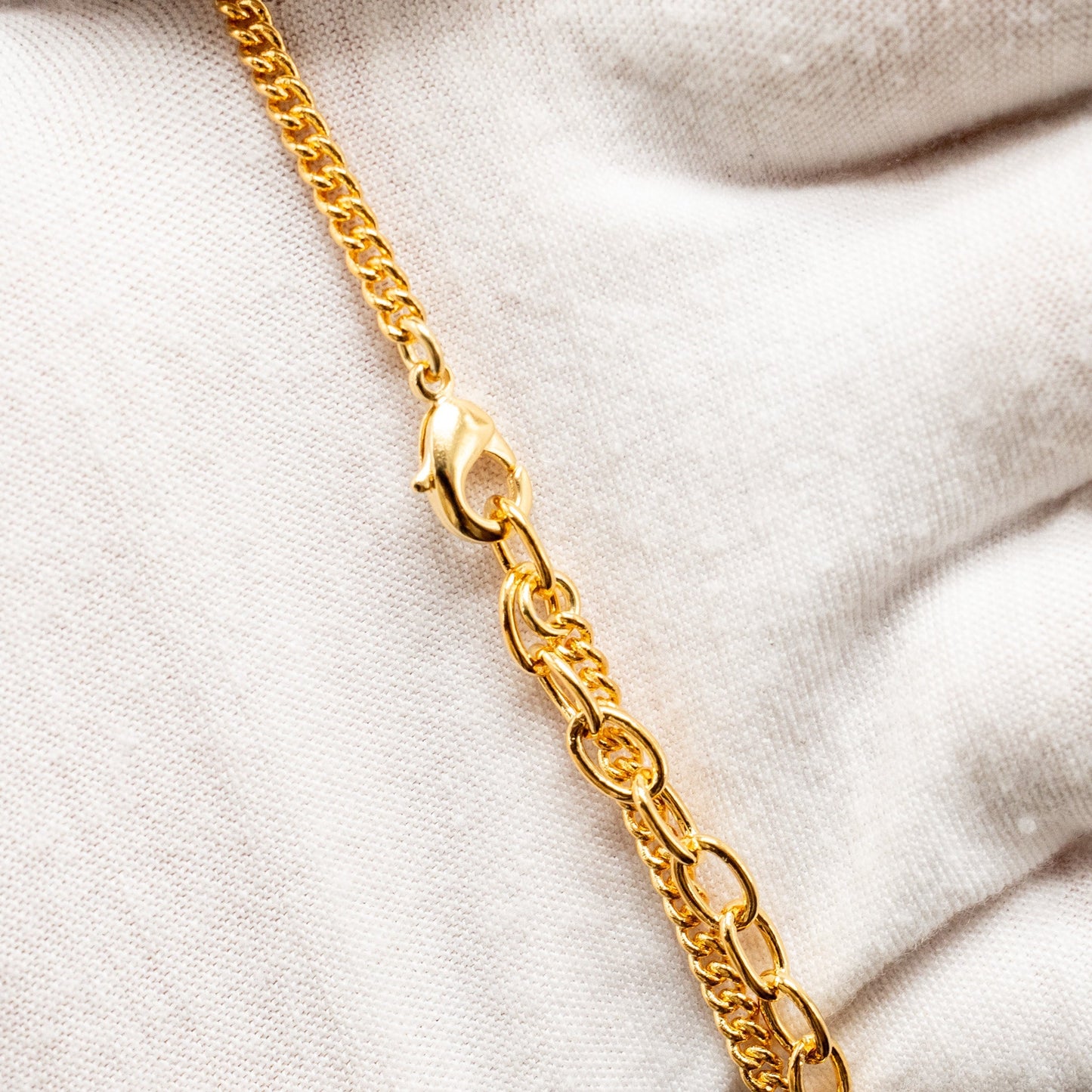 Chanel 23a Africa Map Necklace Faux Pearl/Strass Gold Tone