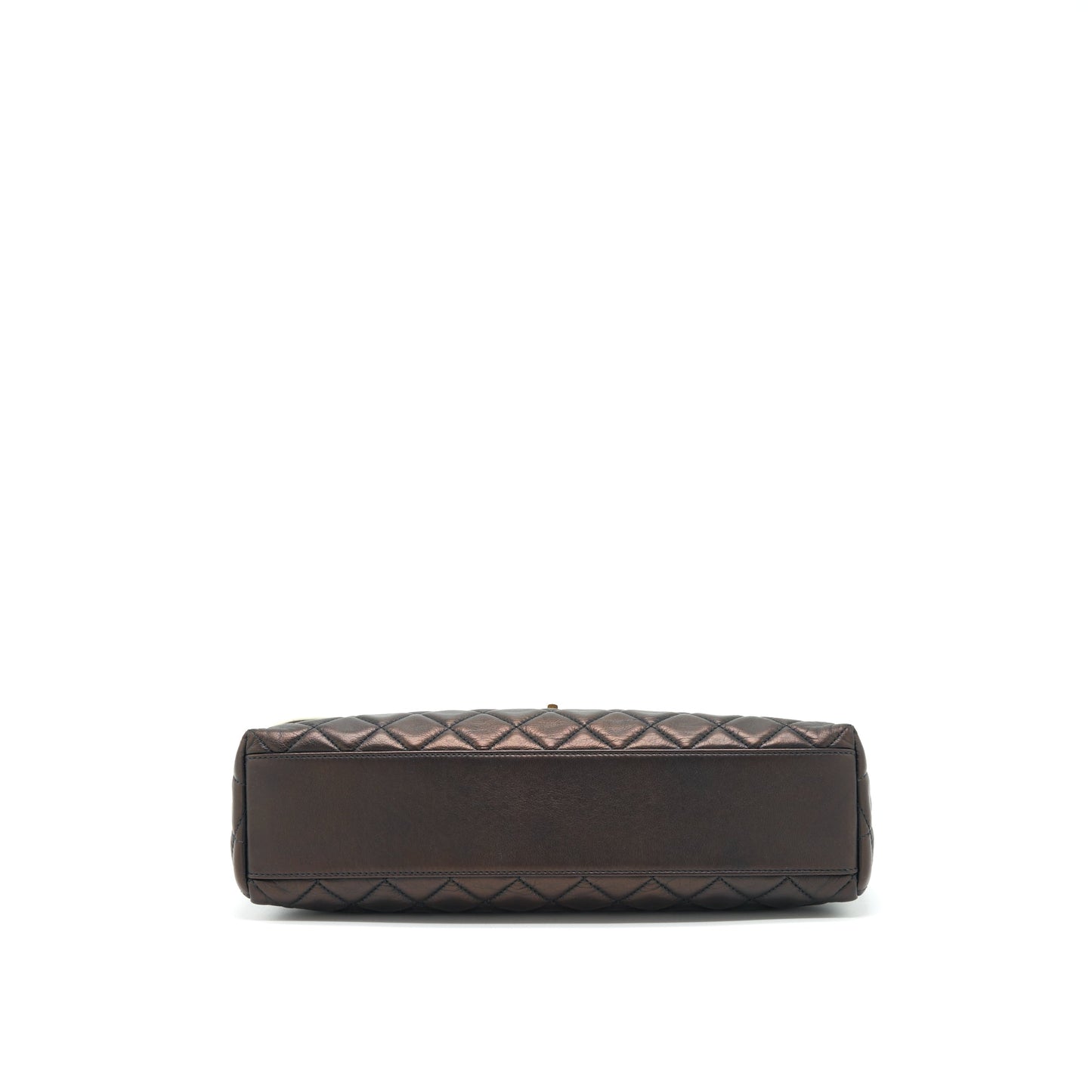 Chanel Single Flap Bag Lambskin Dark Brown GHW