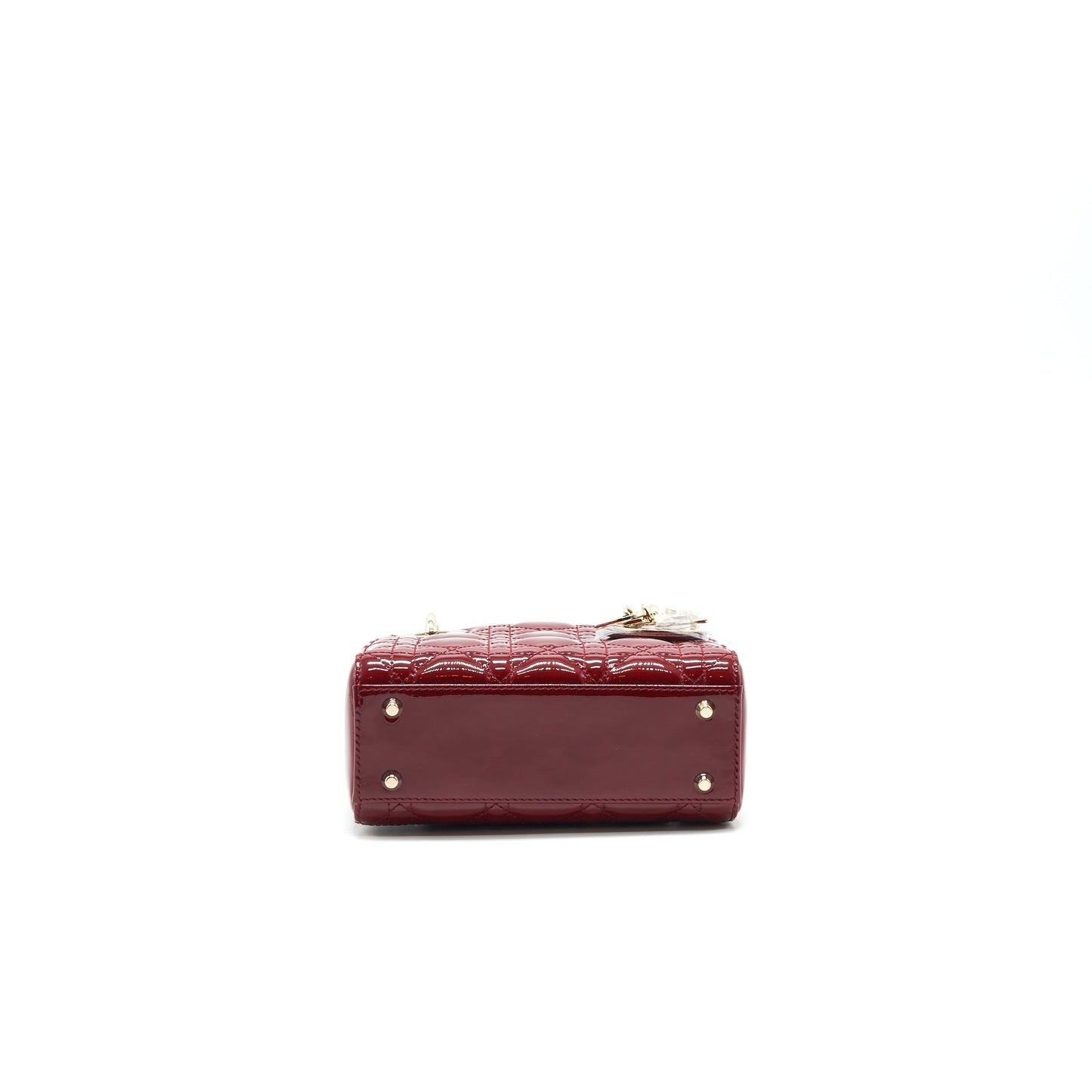 Dior mini lady Dior Patent leather Red with