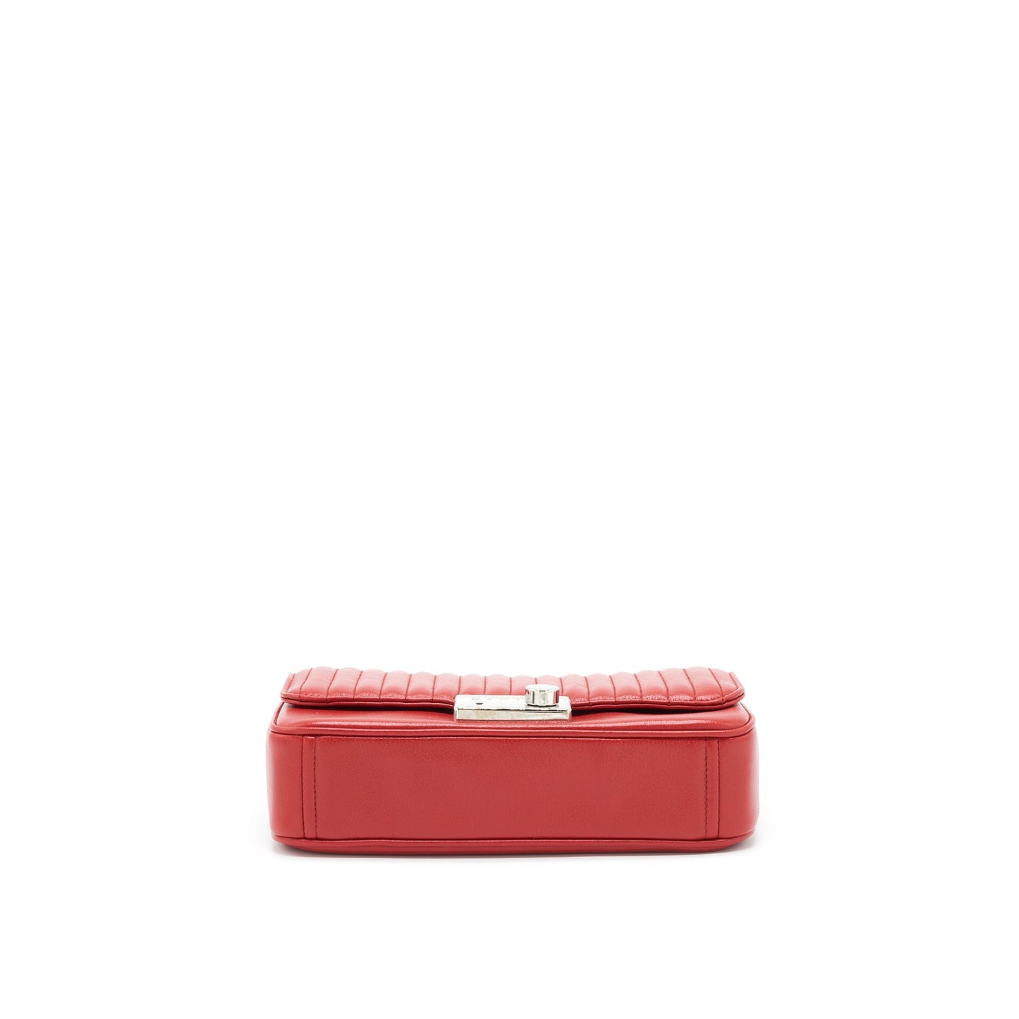 Prada Glacé Crossbody Purse Calfskin Red
