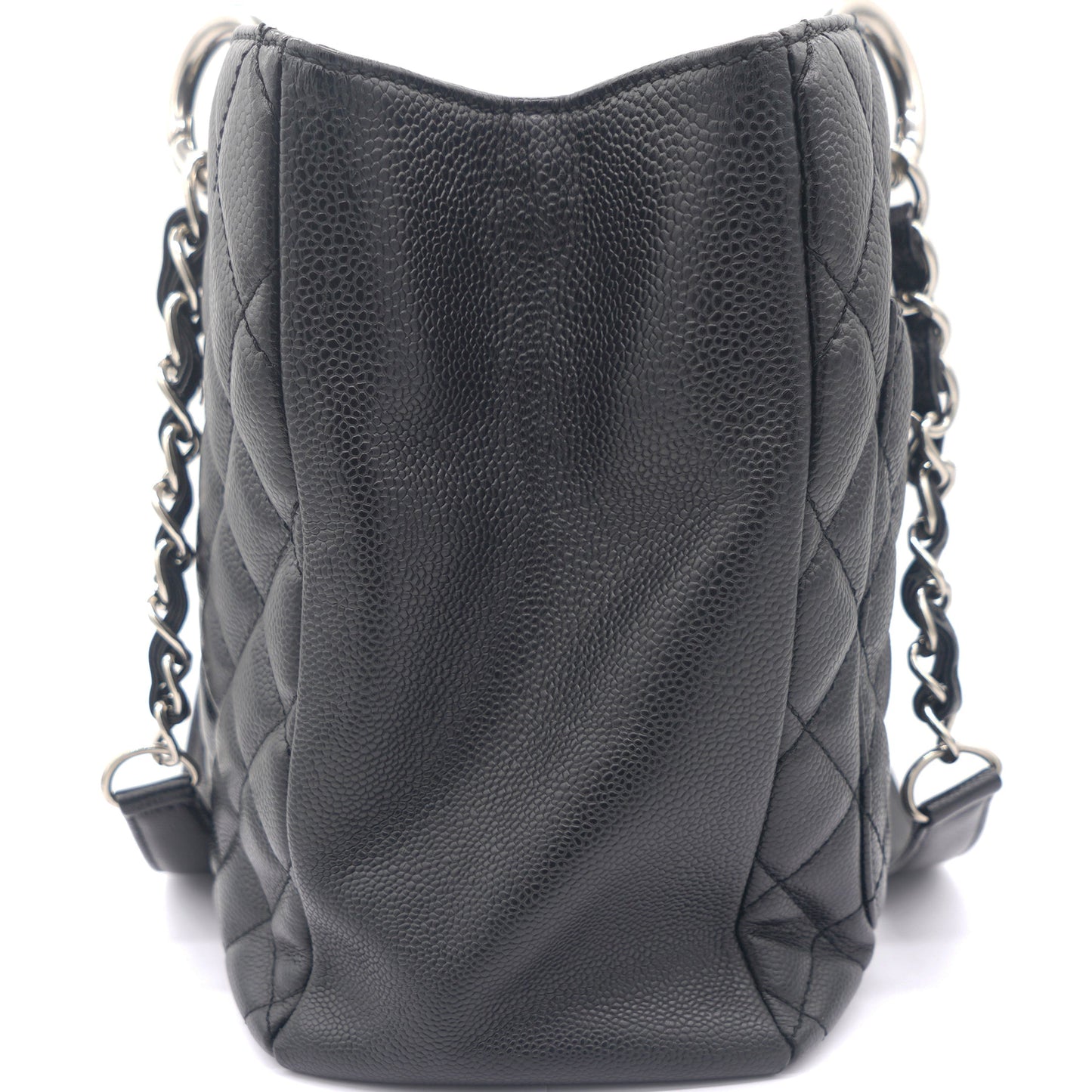 Chanel Black Quilted Caviar Leather Grand GST Shopper Tote Bag