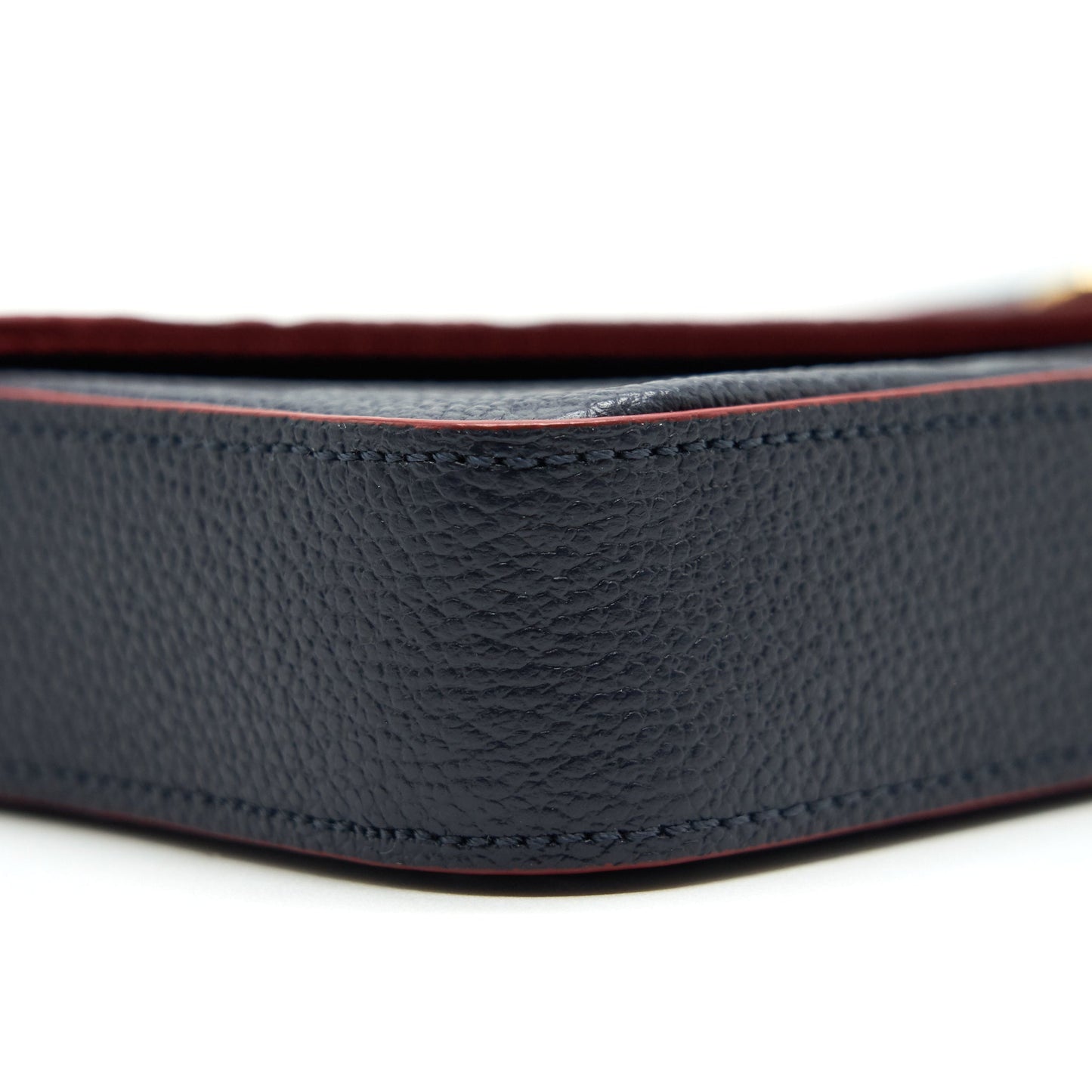 Louis Vuitton Felicie Pochette Monogram Empreinte Leather Marine Rouge