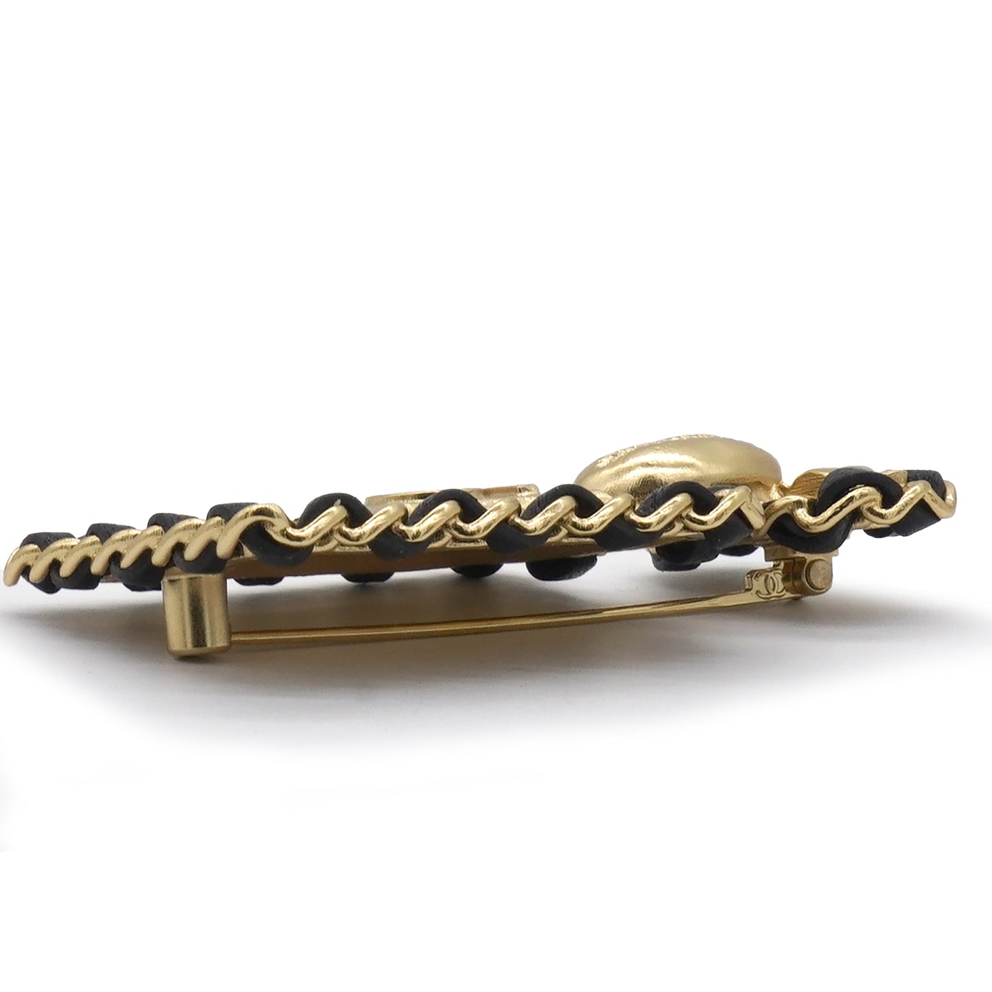 Chanel 18K Gold Plated Bottle Charm Brooch