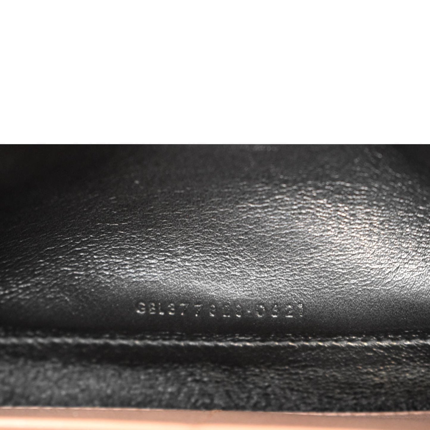 YVES SAINT LAURENT Matelasse Chevron Leather Envelope Chain Wallet Pink