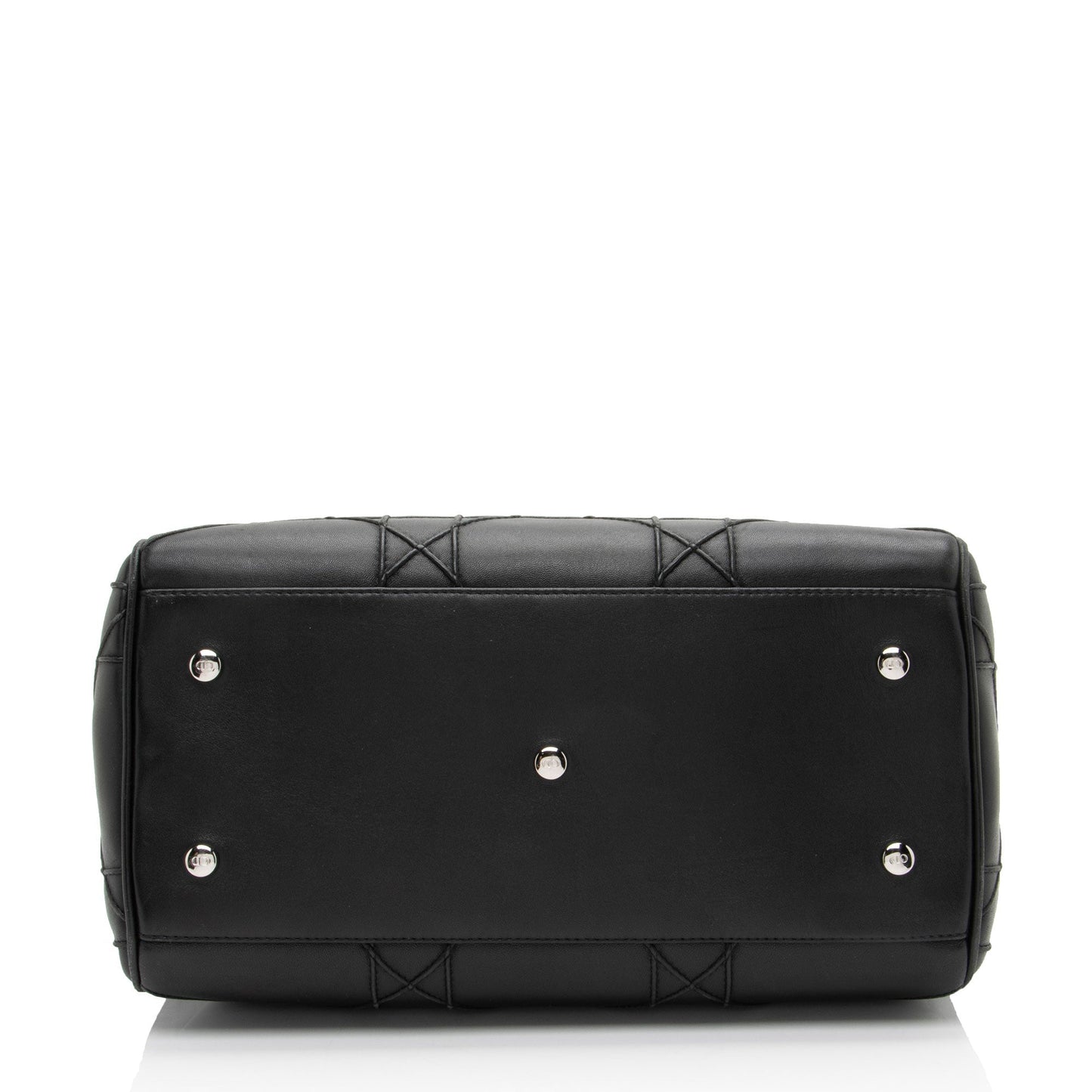 Dior Lambskin Leather Cannage Granville Polochon Satchel