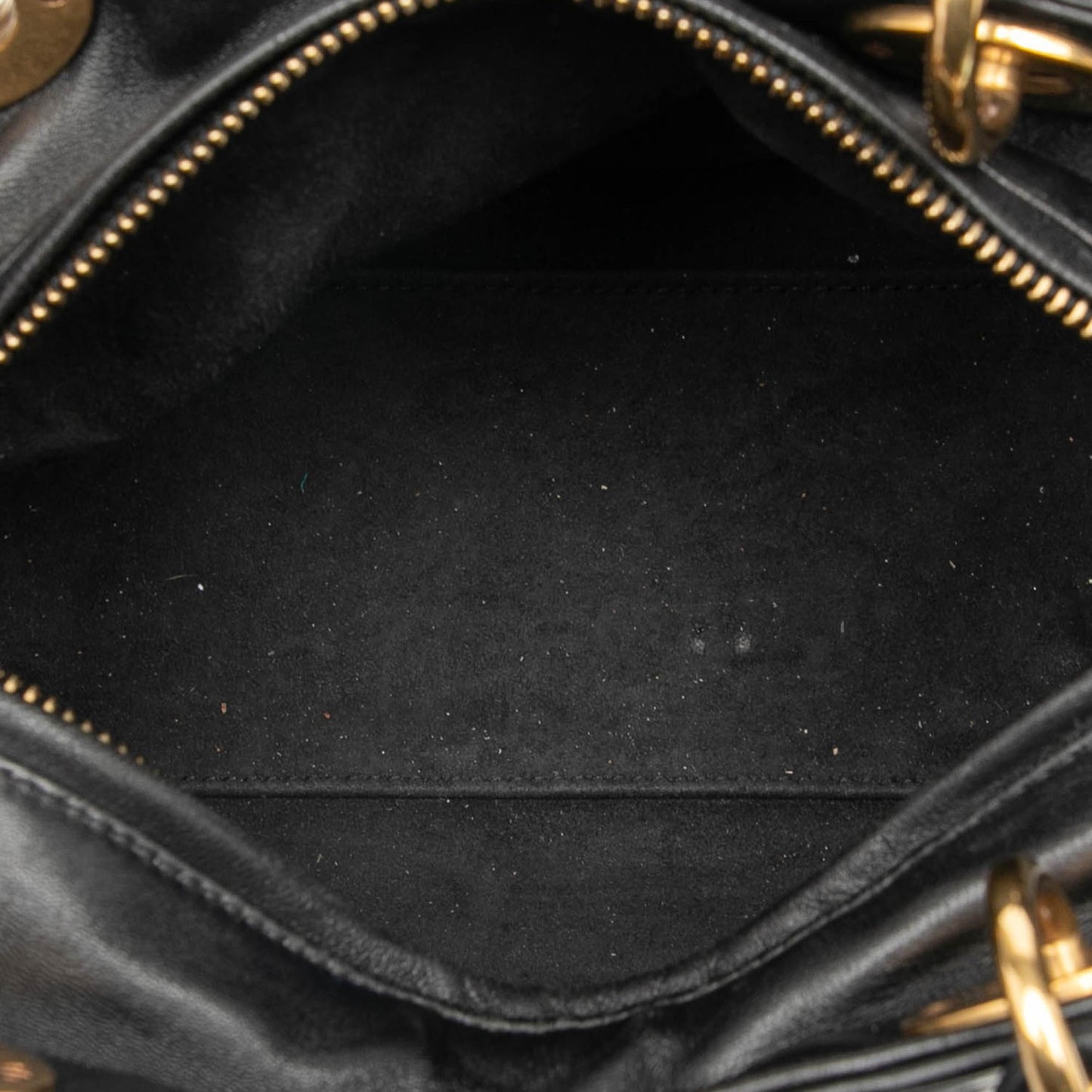 Dior Medium Lambskin Cannage Studded Supple Lady Dior