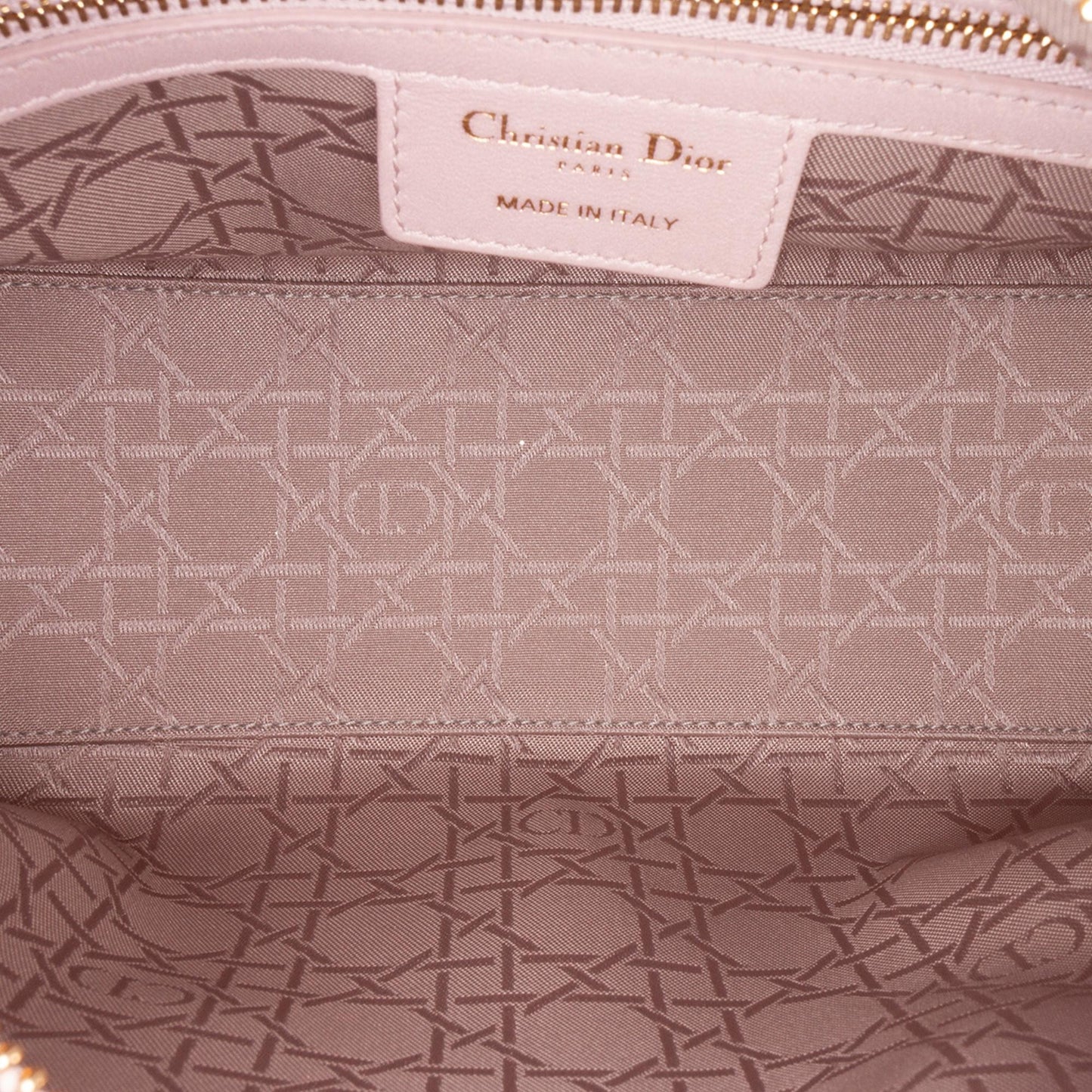 Dior Medium Pearlescent Lambskin Cannage Lady Dior