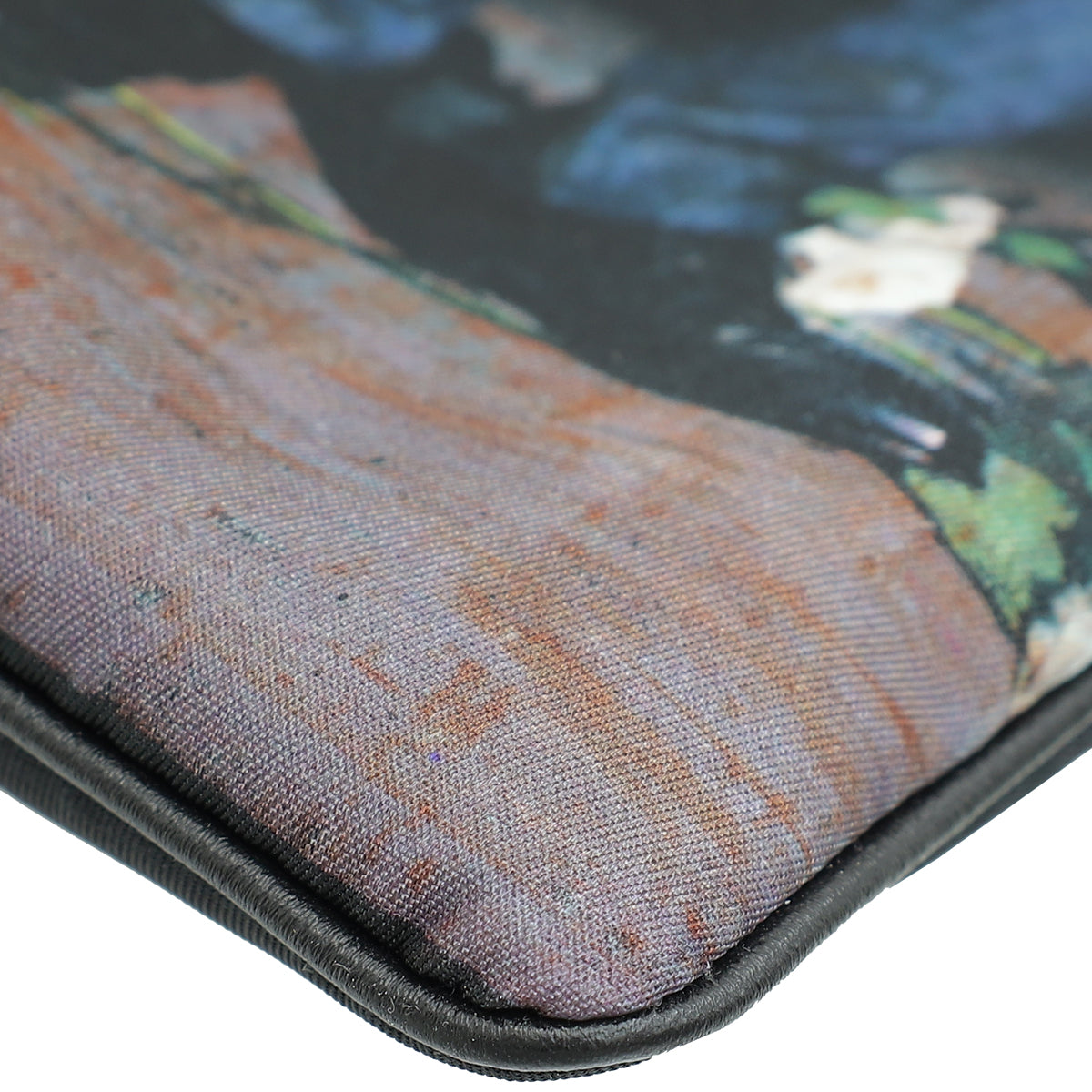Christian Dior Black Multicolor Large Zip Pouch