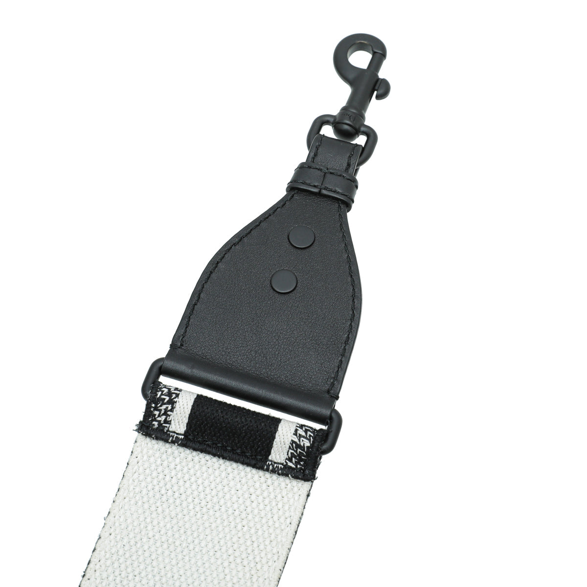 Christian Dior Black Ultramatte CHRISTIAN DIOR' Embroidery Bag Strap