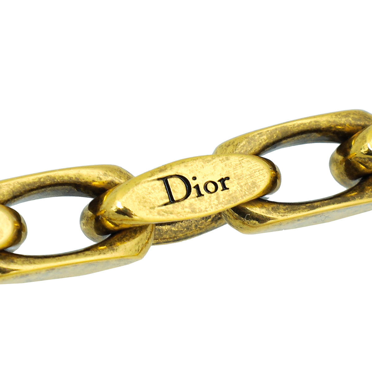Christian Dior Gold Finish Lucky Locket Star Choker Necklace