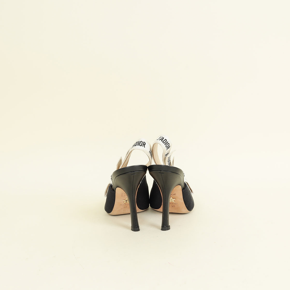 Christian Dior Black J'Adior Slingback Pump 37