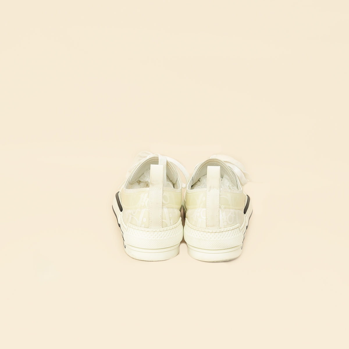 Christian Dior White B23 Low Top Sneaker 38