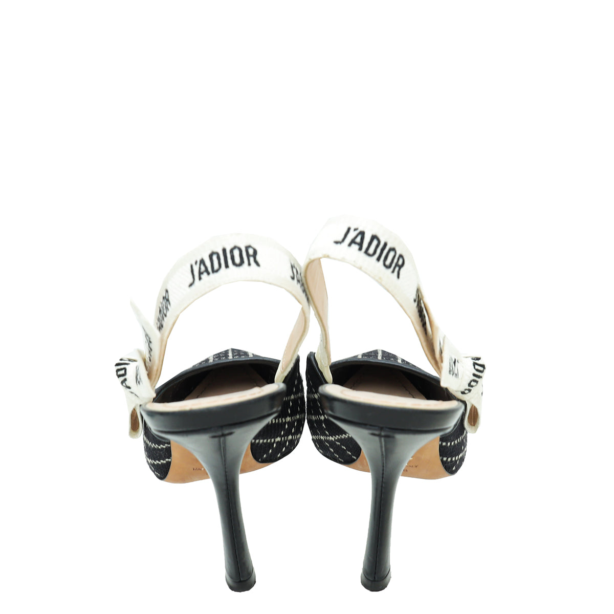 Christian Dior Bicolor Fabric J'Adior Heeled Slingback 38
