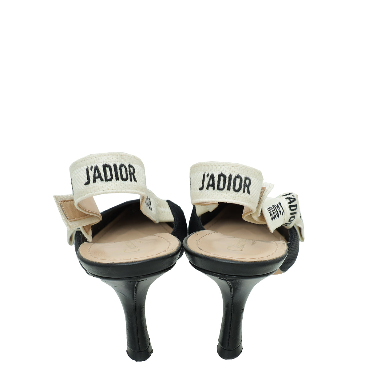 Christian Dior Black J'Adior Technical Fabric Slingback Pump 40.5