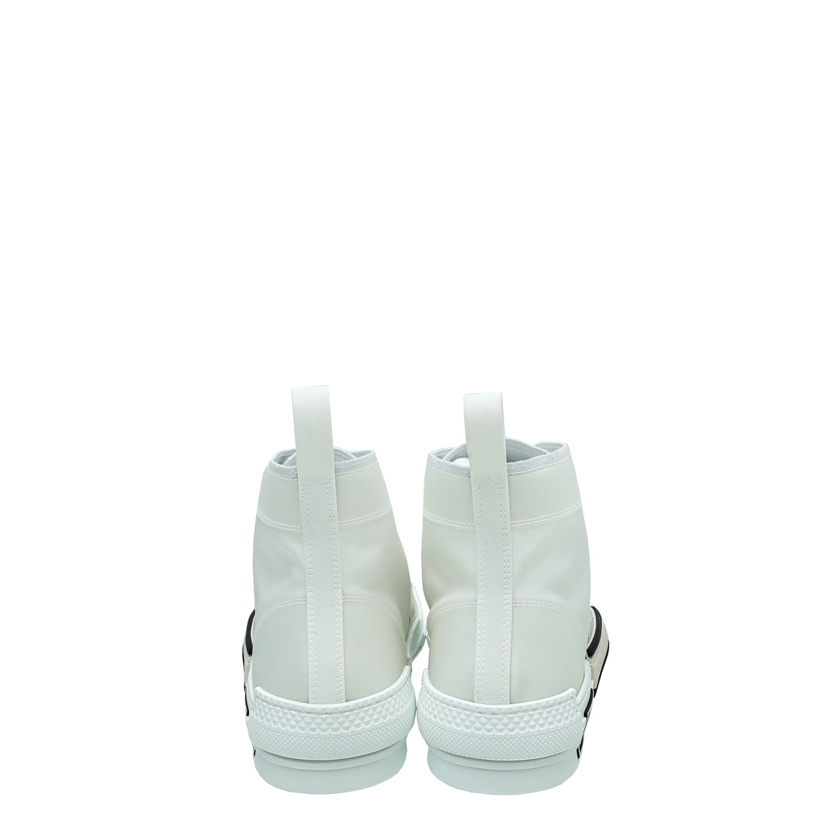 Christian Dior White B23 Canvas High Top Sneakers 42