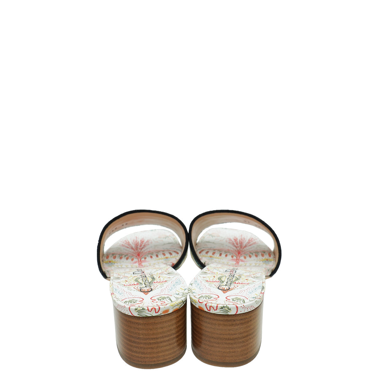 Christian Dior Multicolor Dway Embroidered Heeled Mules 39
