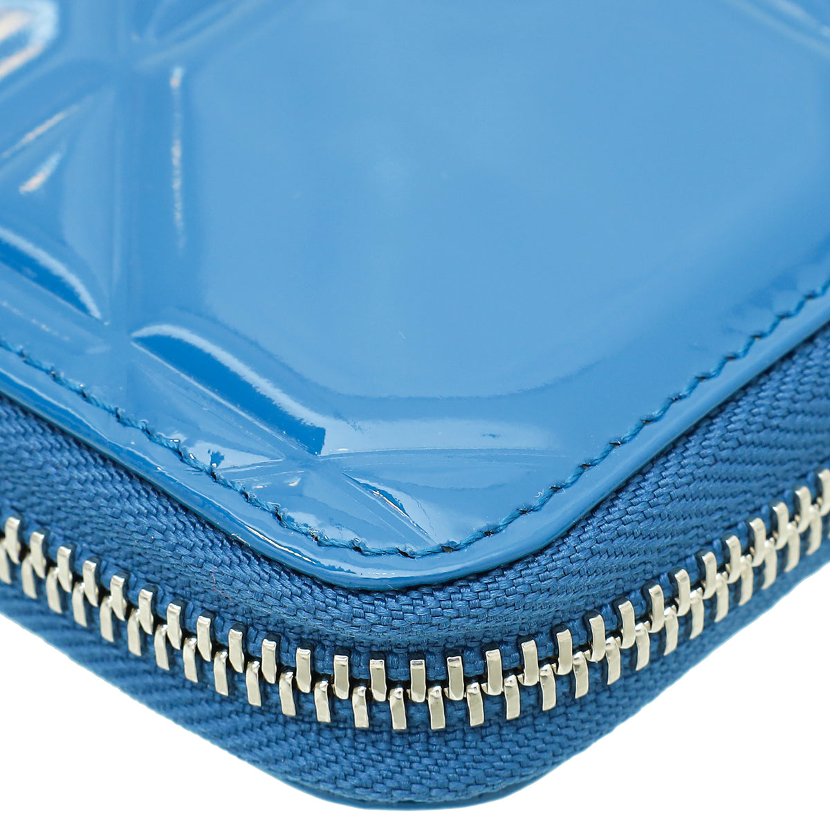 Christian Dior Blue Cannage Embossed "Tutti Dior" Zippy Wallet