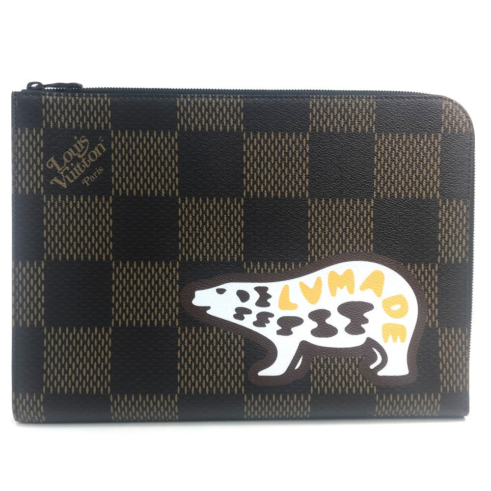 LOUIS VUITTON Clutch bag N60390 Damier canvas Brown Damier Giant Pochette Jules mens d