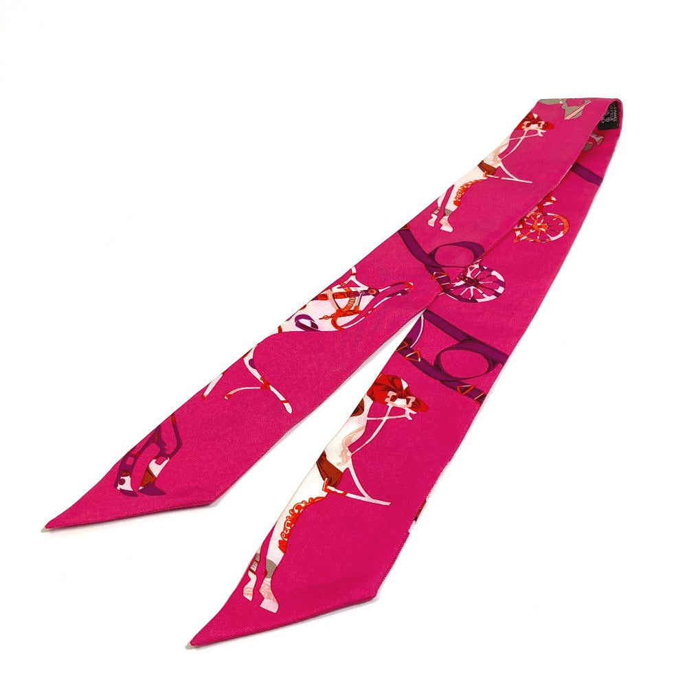 HERMES scarf silk pink Fashion Accessories Overall handle Women d