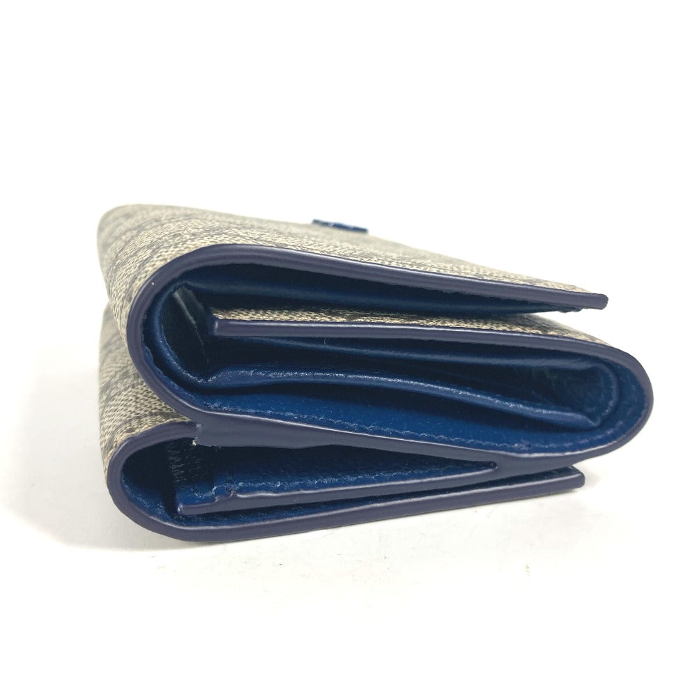 GUCCI Trifold wallet 769225 GG Supreme Canvas Beige x blue GG Supreme GG details mens