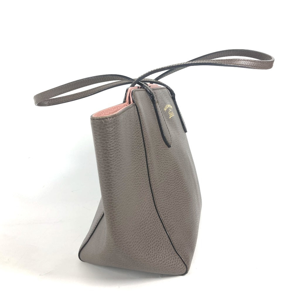 GUCCI Shoulder Bag 354408 leather gray logo Women